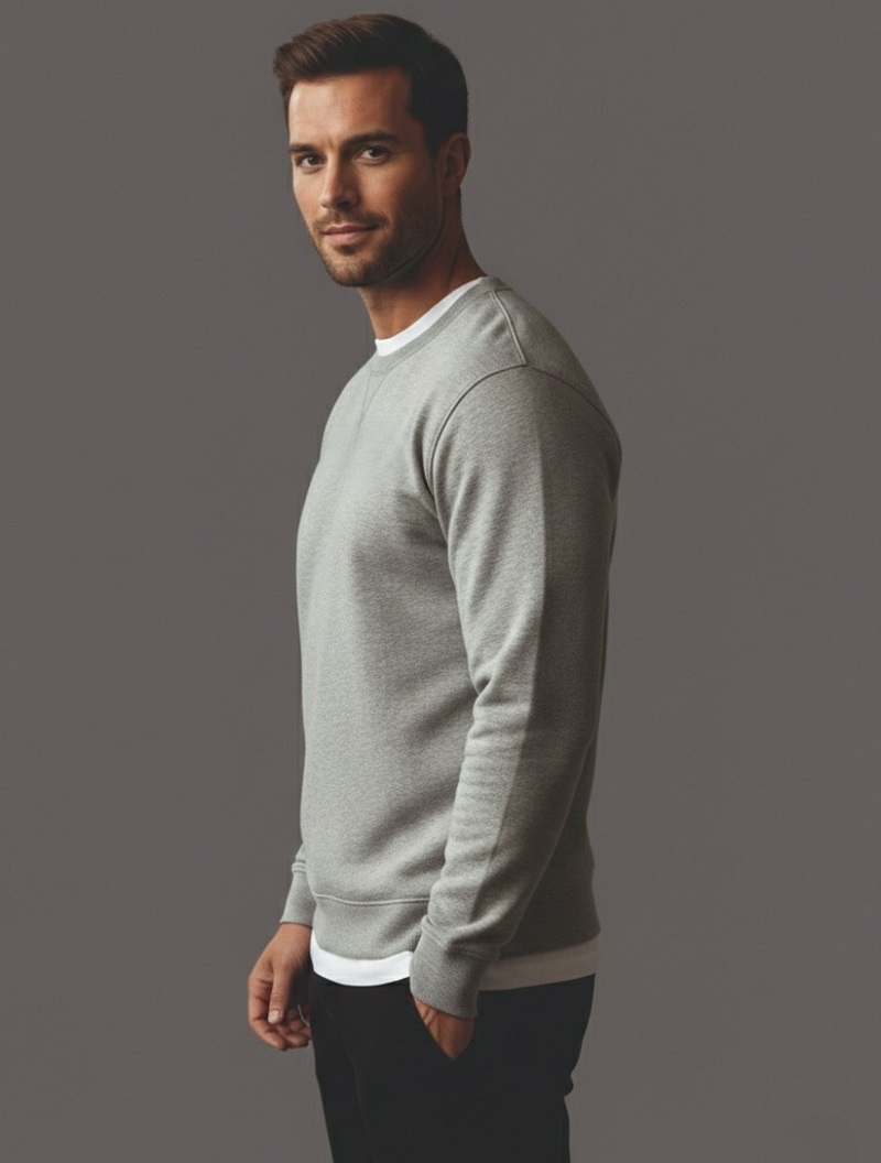 Half Zip Sweat Shirt