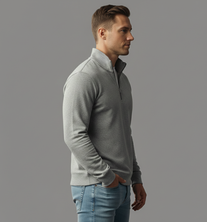 Half-Zip Sweat Shirt