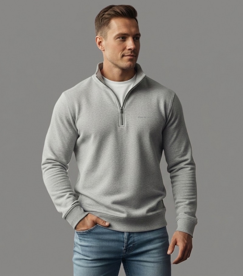 Half-Zip Sweat Shirt
